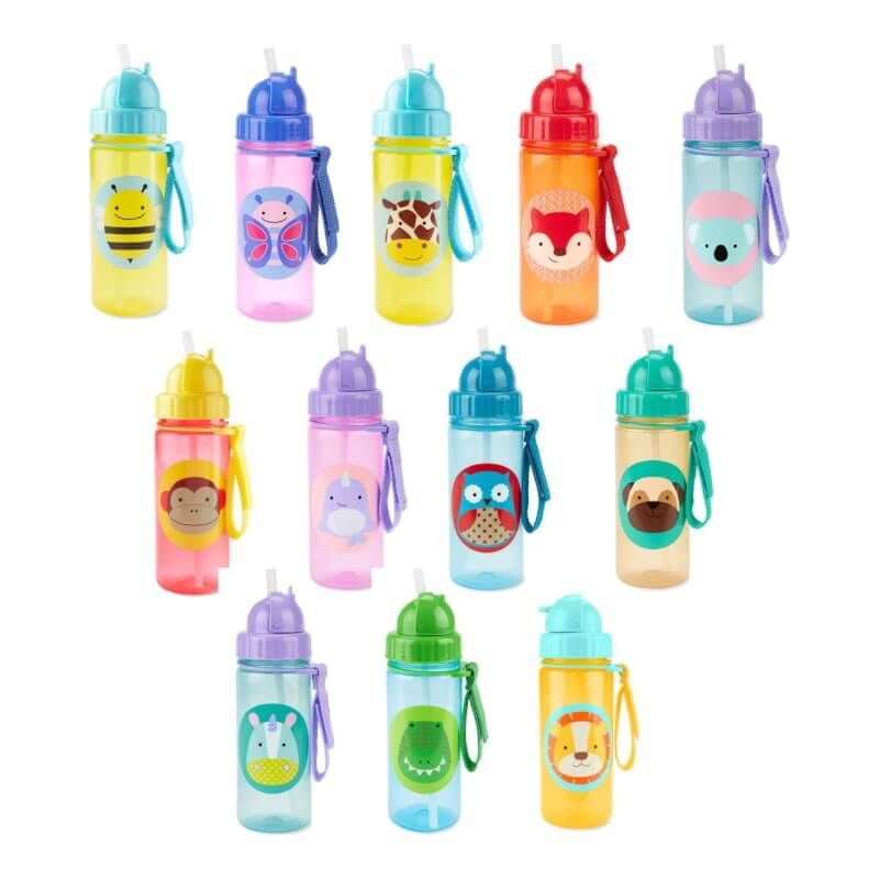 Skip Hop ZOO PP Straw Bottle 390ml