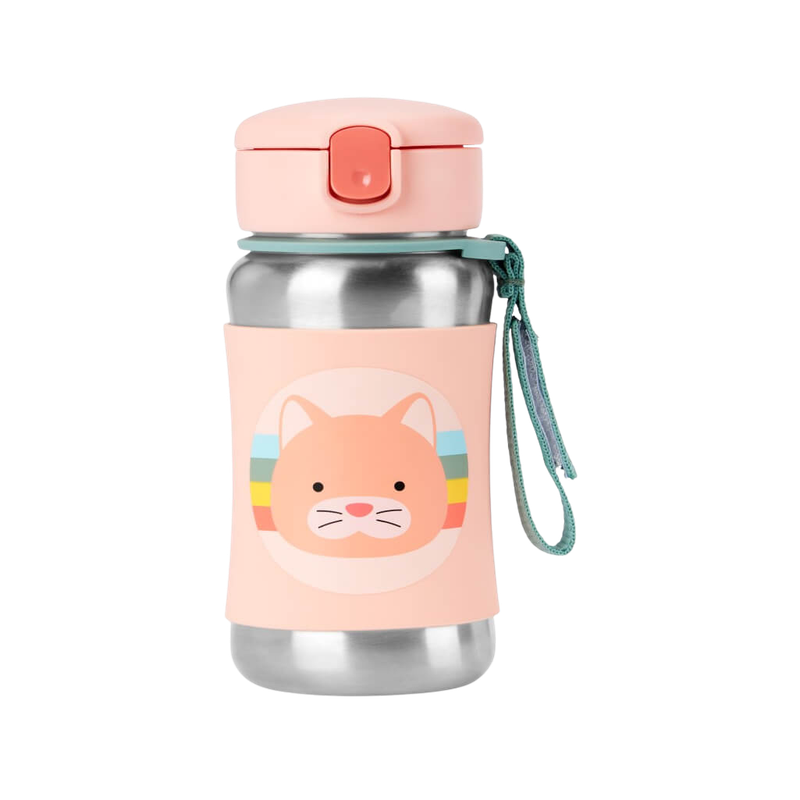 Zoo Stainless Steel Straw Bottle