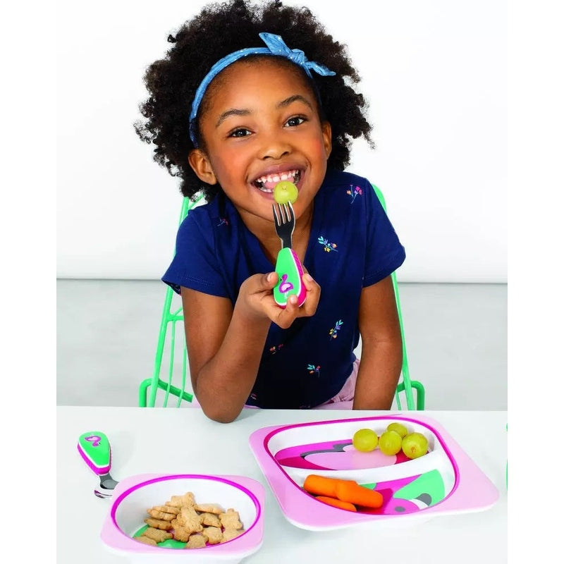 Skip Hop Zootensils Fork & Spoon - Flamingo