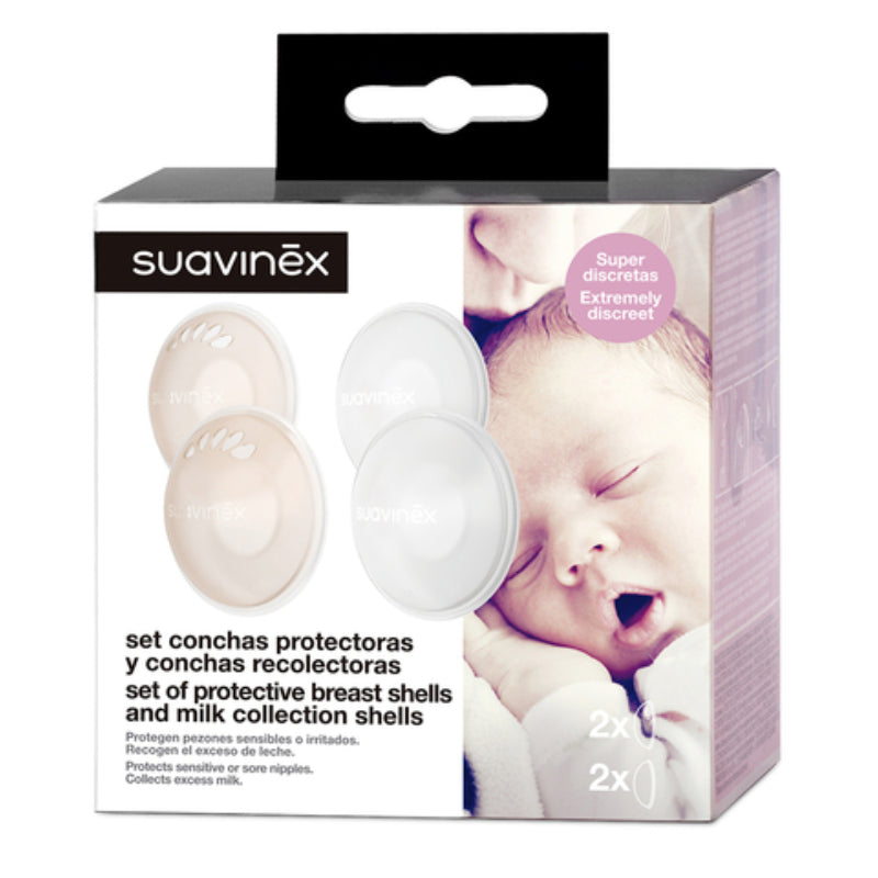 Suavinex Protective Breast & Milk Collection Shells 2 Pack