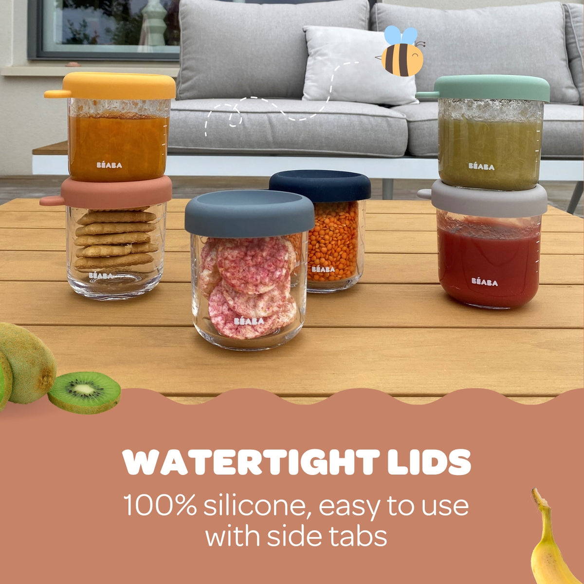 250ml Glass Containers - 6 Pack