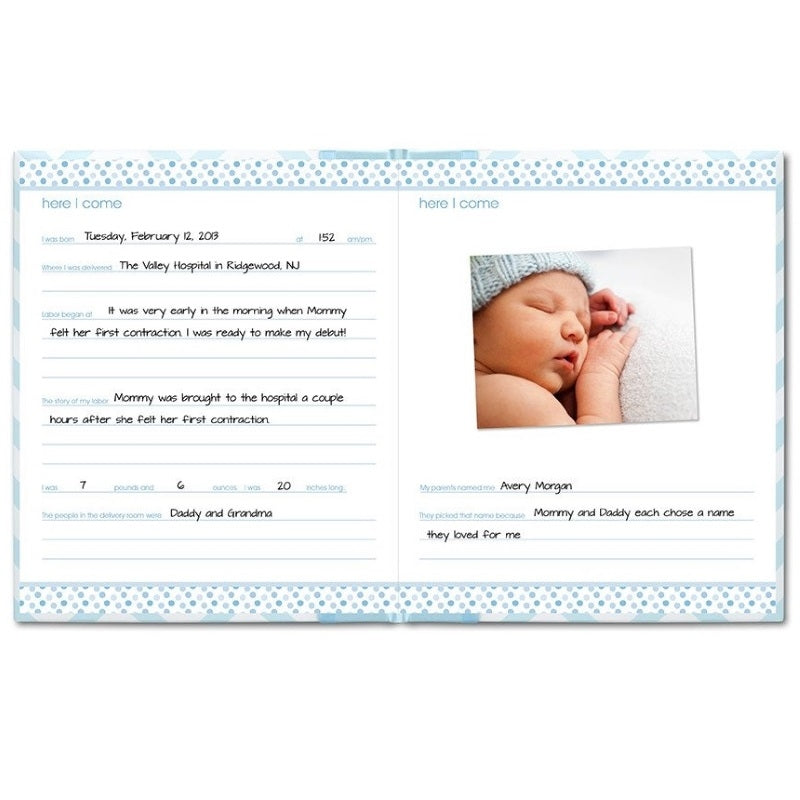 Pearhead Chevron Baby Book - Pink