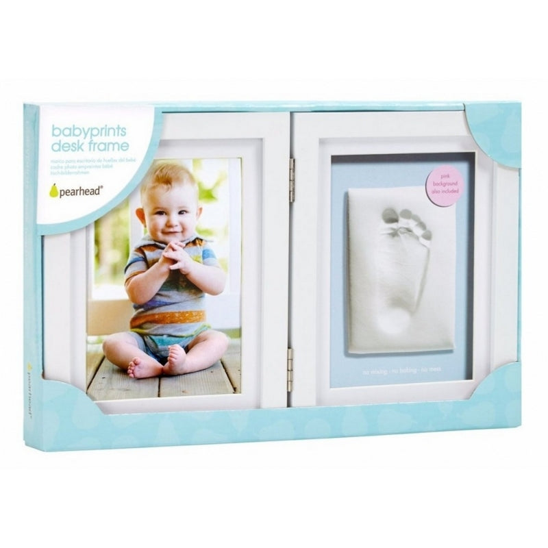 Pearhead Babyprints Desk Frame - White Closed Box