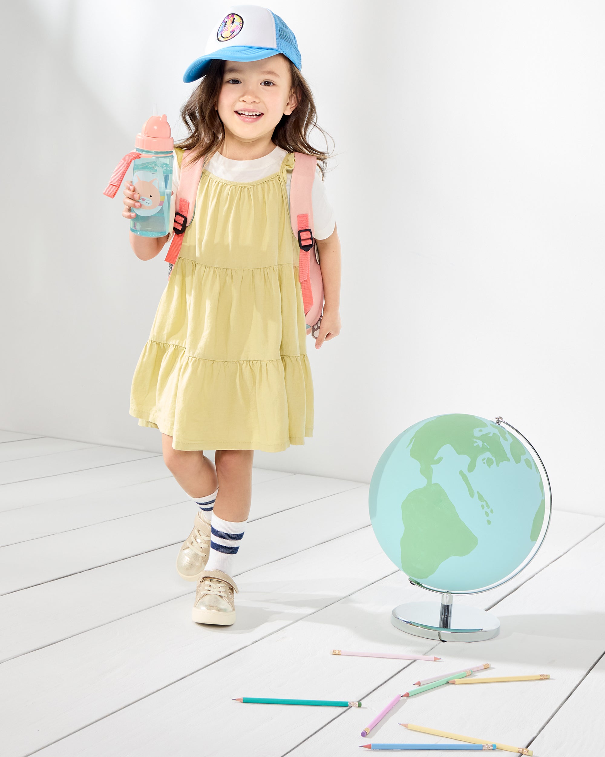 Skip Hop ZOO PP Straw Bottle 390ml - Cat