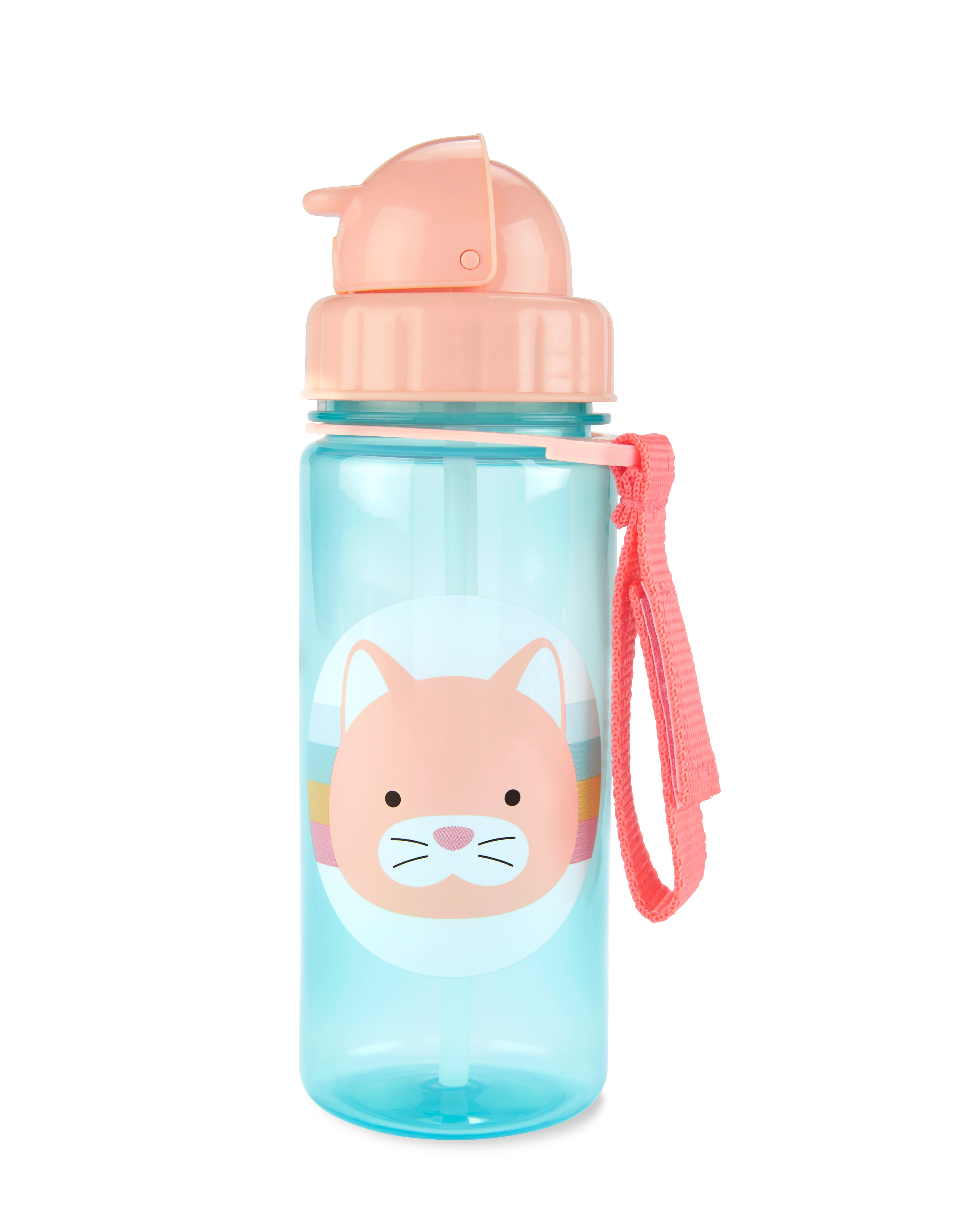 Skip Hop ZOO PP Straw Bottle 390ml - Cat