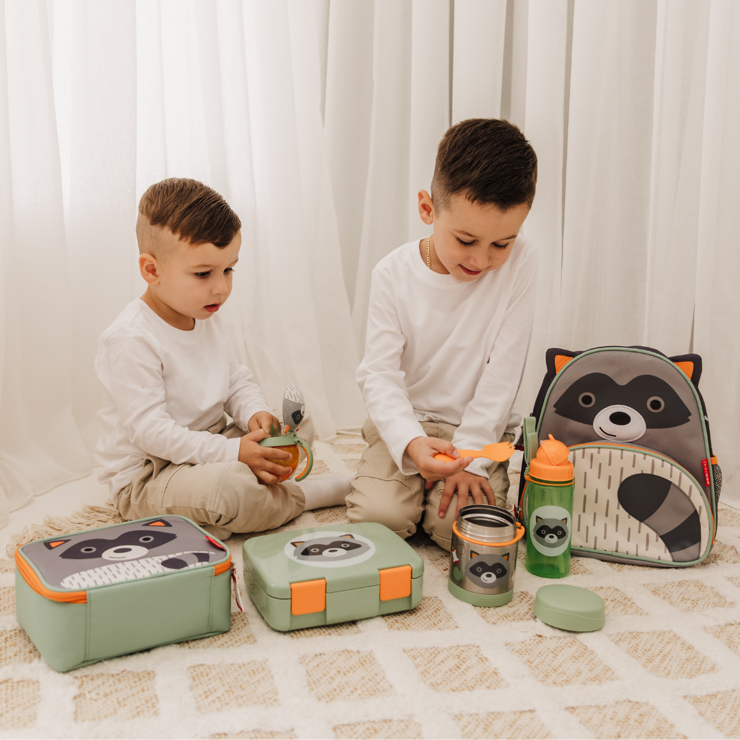 Skip Hop ZOO PP Straw Bottle 390ml - Raccoon