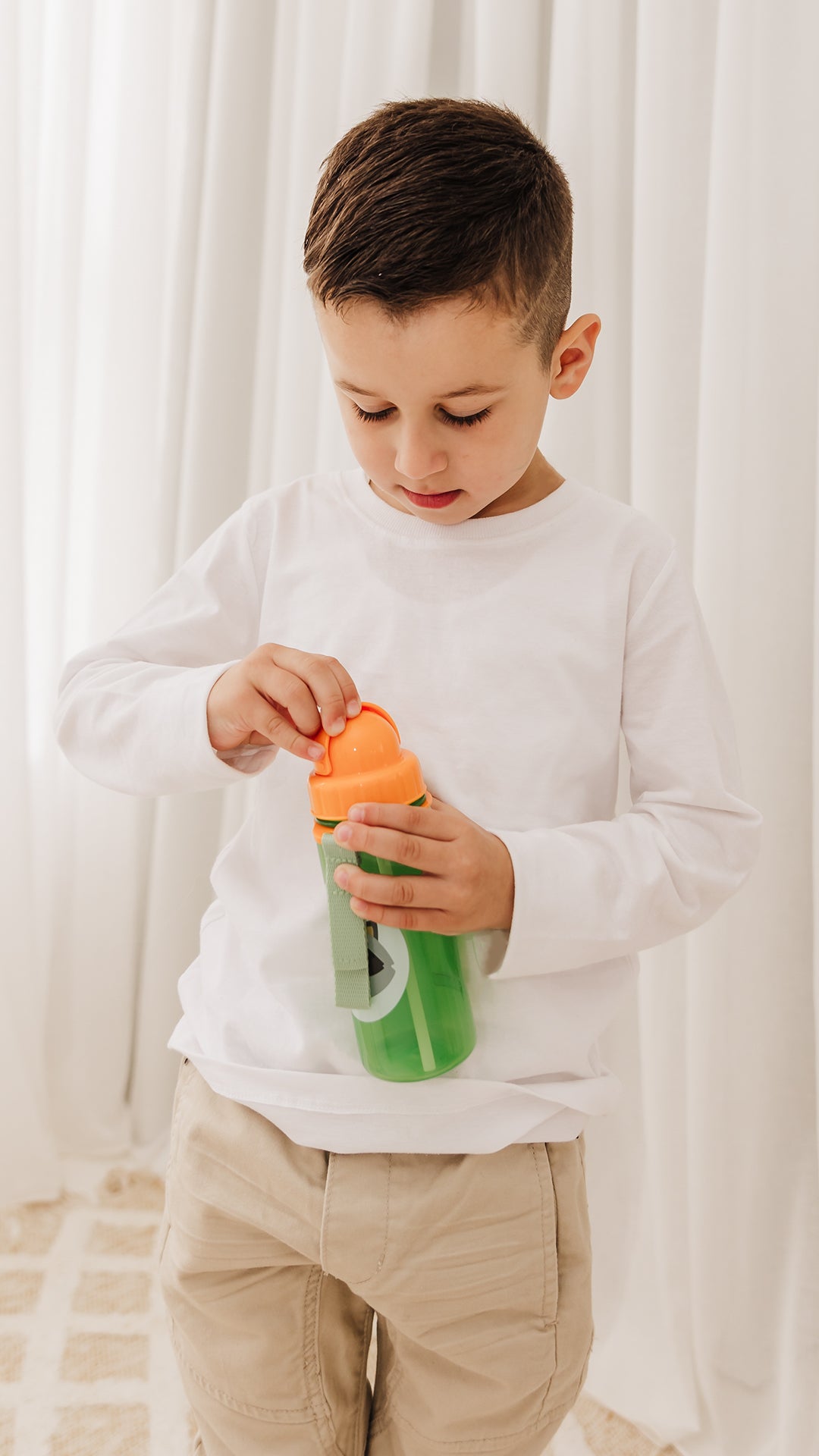 Skip Hop ZOO PP Straw Bottle 390ml - Raccoon