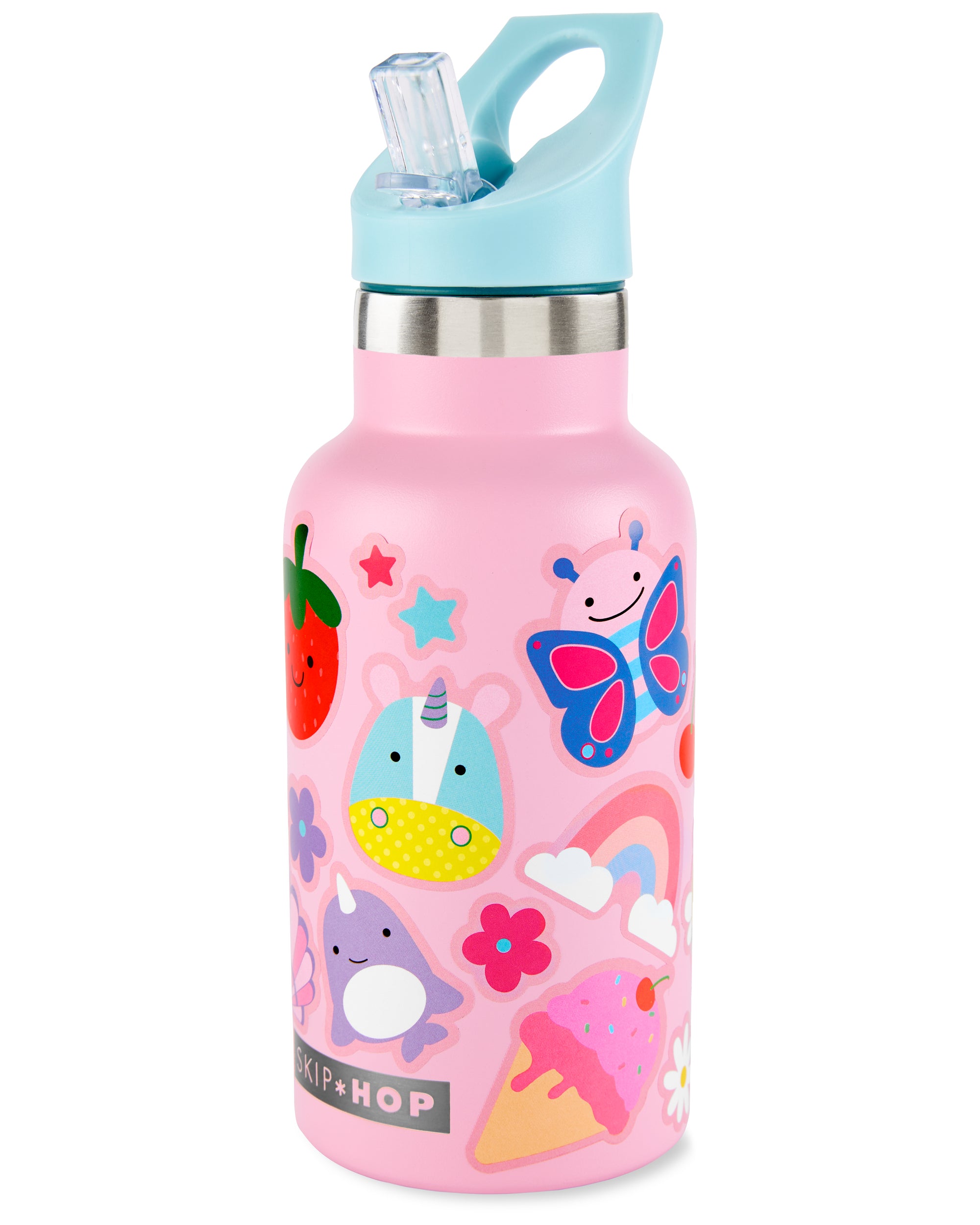 Skip Hop Stainless Steel Water Bottle - Pink