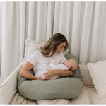 Maternity and Nursing Pillow - Sage Muslin