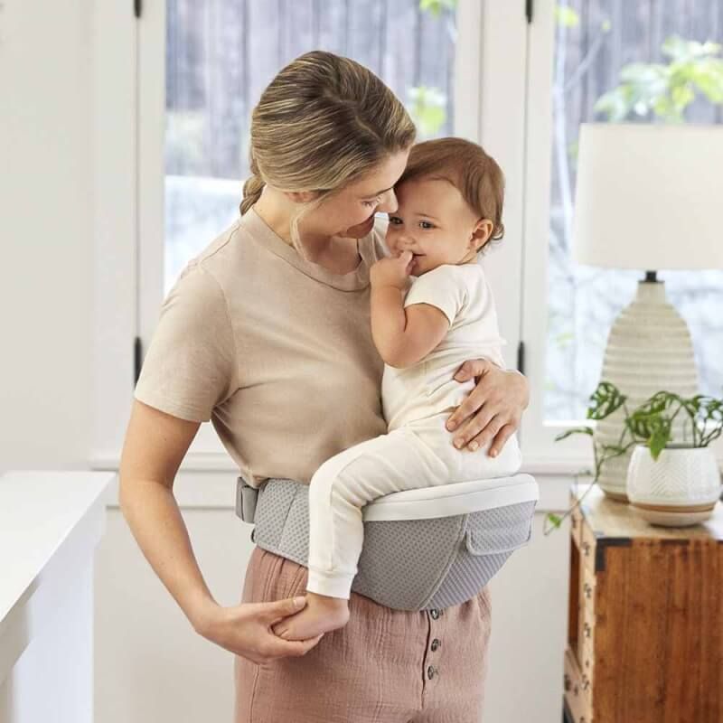 Ergobaby Alta Hip Seat Baby Carrier - SoftFlex™ Mesh - Pearl Grey