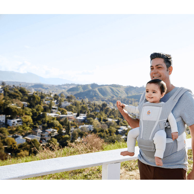 Ergobaby Alta Hip Seat Baby Carrier - SoftFlex™ Mesh - Pearl Grey