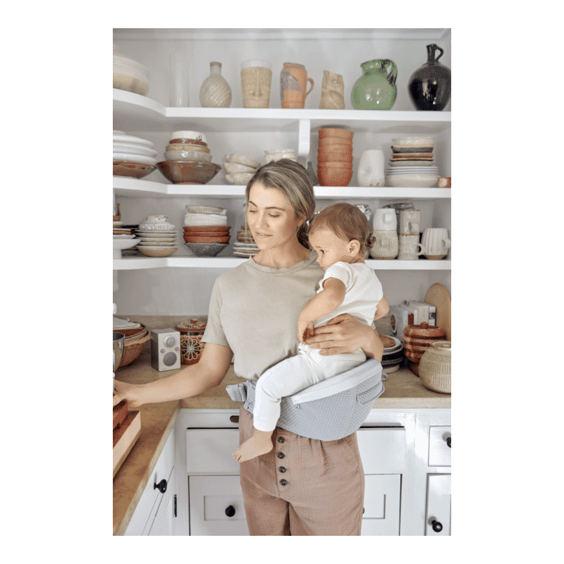 Ergobaby Alta Hip Seat Baby Carrier - SoftFlex™ Mesh - Pearl Grey