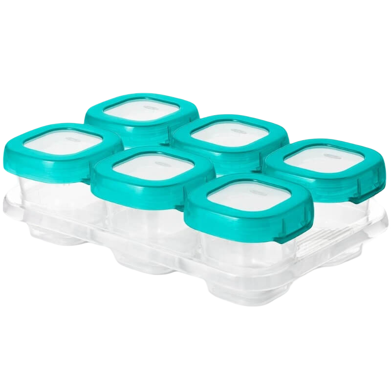 OXO Tot Plastic Baby Blocks™ - Teal 6x2oz