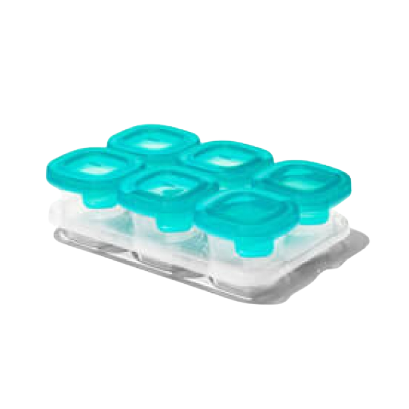 OXO Tot Silicone Baby Blocks™ - Teal 6x2oz