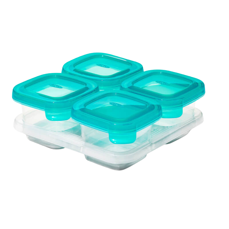 OXO Tot Silicone Baby Blocks™ - Teal 4x4oz