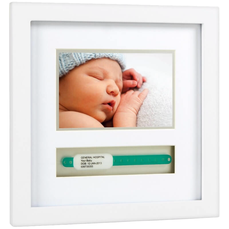 Pearhead Baby Bracelet Frame - White