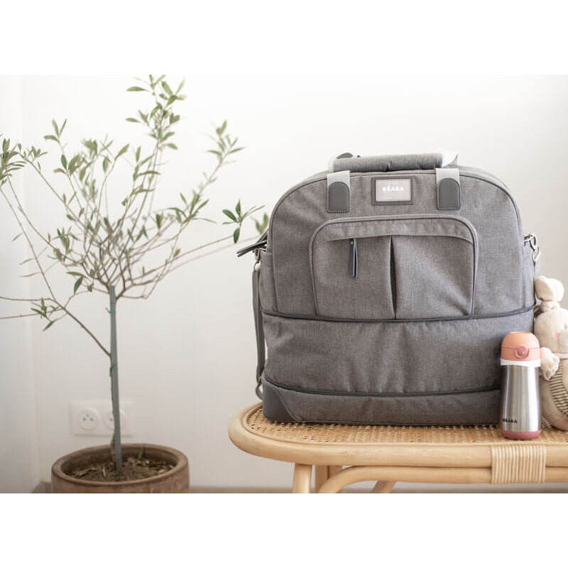 Beaba Amsterdam II Expandable travel changing bag - Heather Grey