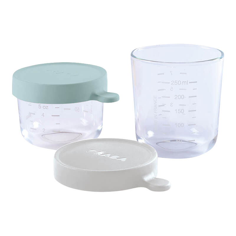 Beaba Glass & Silicone Containers 2 Pack 150ml & 250ml