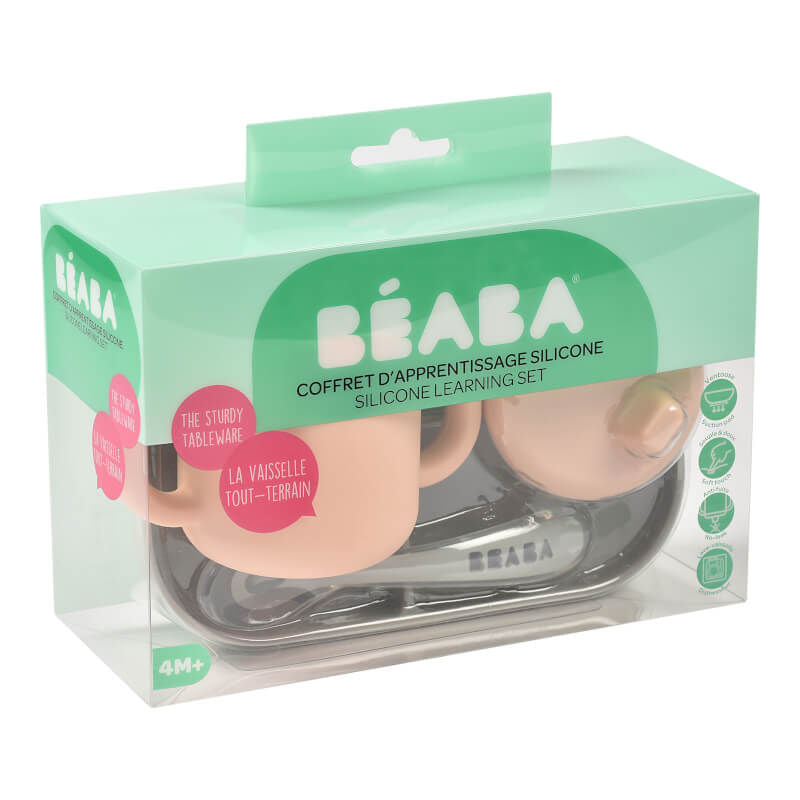 Beaba Silicone Learning Meal Set - Pink