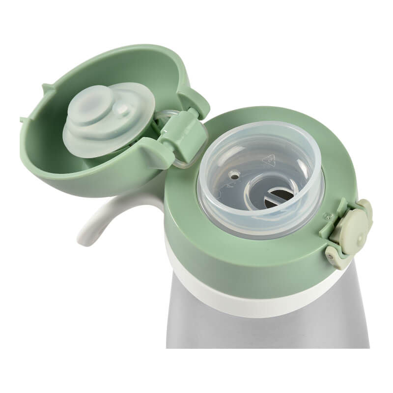 Beaba Stainless Steel Spout Bottle 350ml - Sage Green