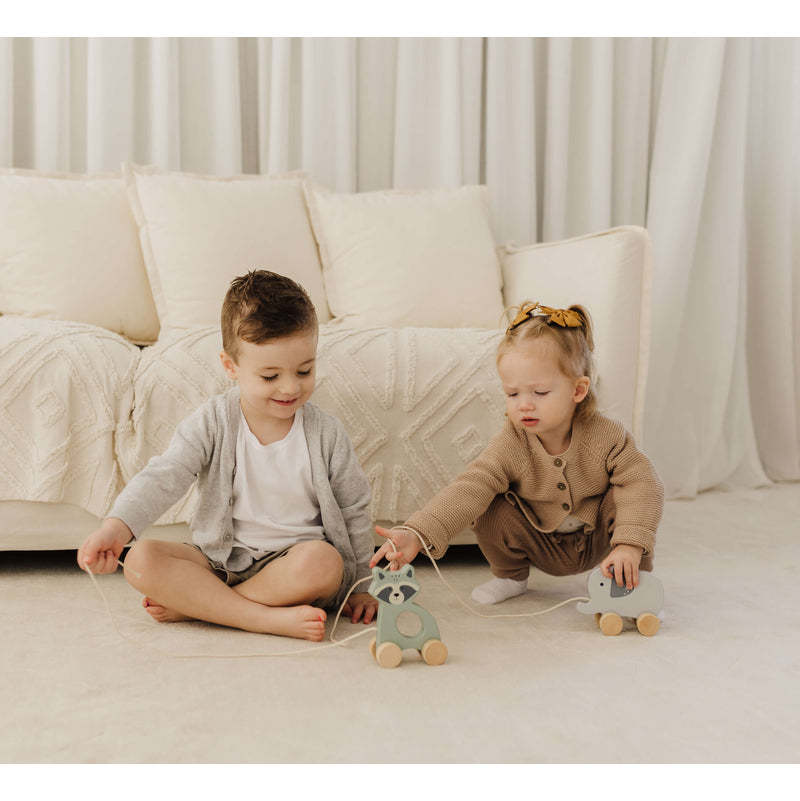 Wooden Elephant Pull Along Toy