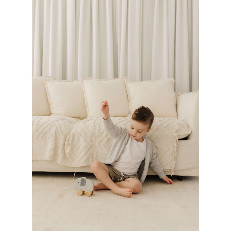 Wooden Elephant Pull Along Toy