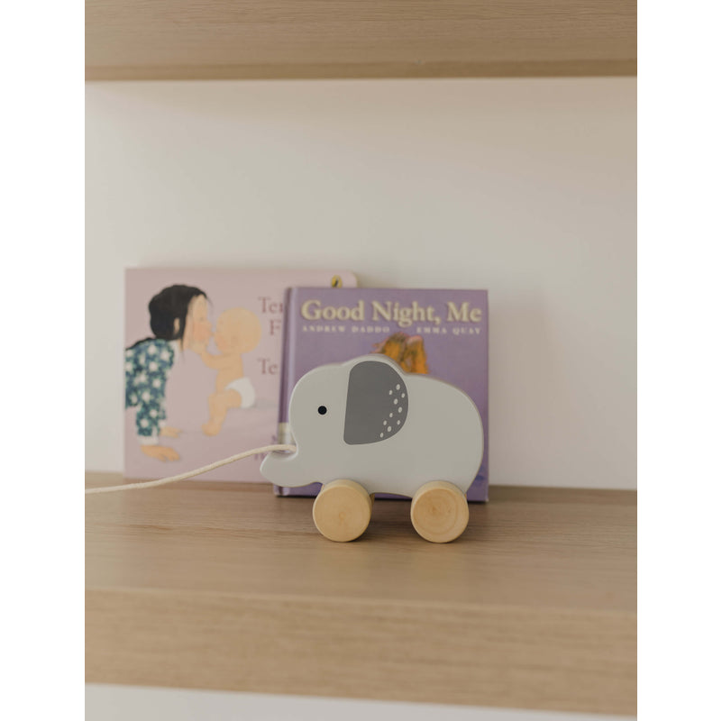 Wooden Elephant Pull Along Toy