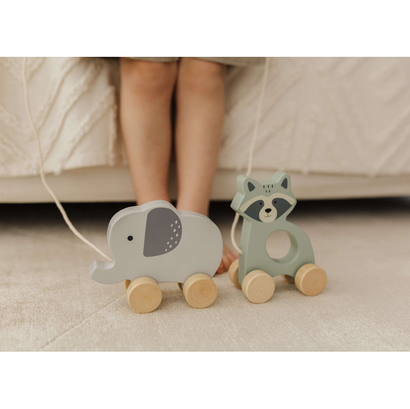 Wooden Raccoon Pull Along Toy