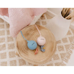 Bubble Silicone Pacifier Holder - Blue