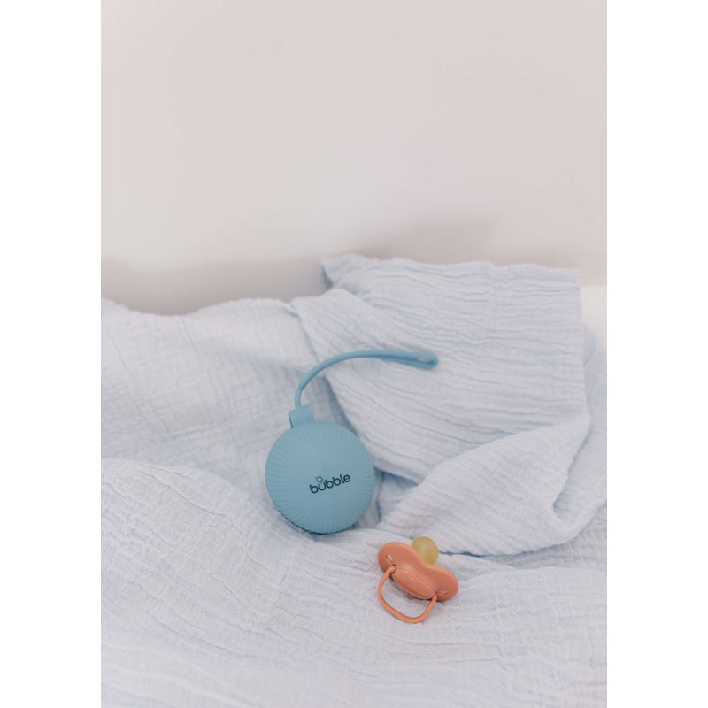 Bubble Silicone Pacifier Holder - Blue