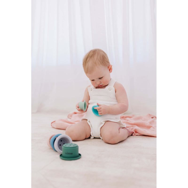 Bubble Silicone Stacking Cups