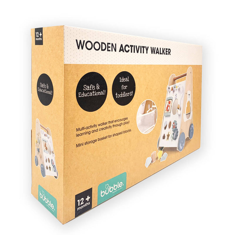 Bubble Wooden Activity Play Walker