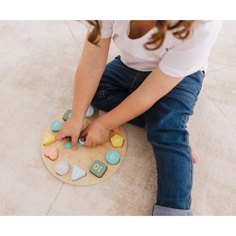 Bubble Wooden Learning Clock