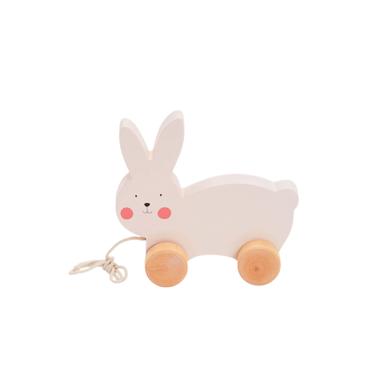 Bubble Wooden Pull Along - Rabbit