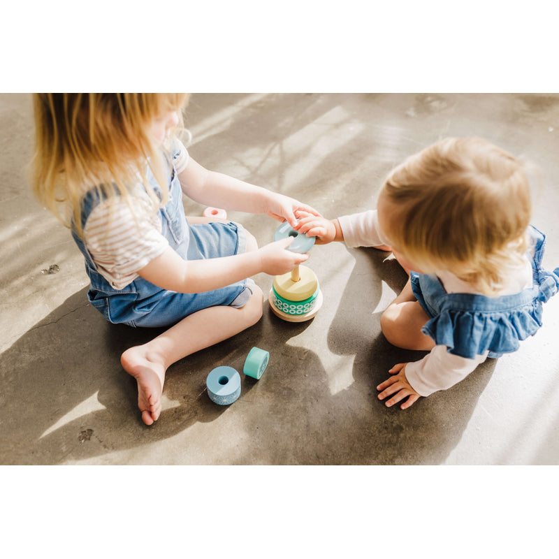 Bubble Wooden Stacking Rings