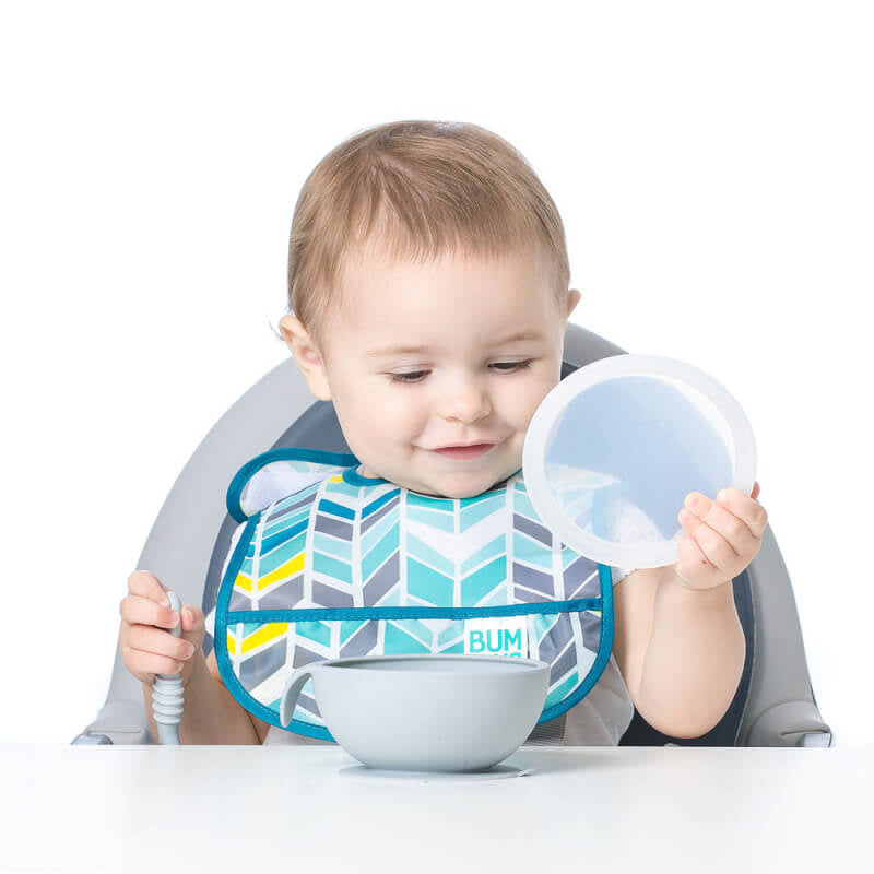 Bumkins First Feeding Set - Grey