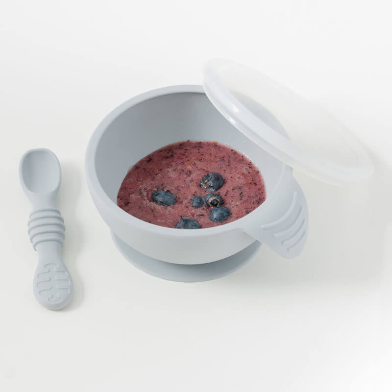 Bumkins First Feeding Set - Grey