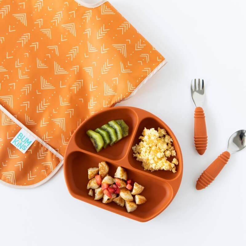 Bumkins Silicone Suction Plate - Clay