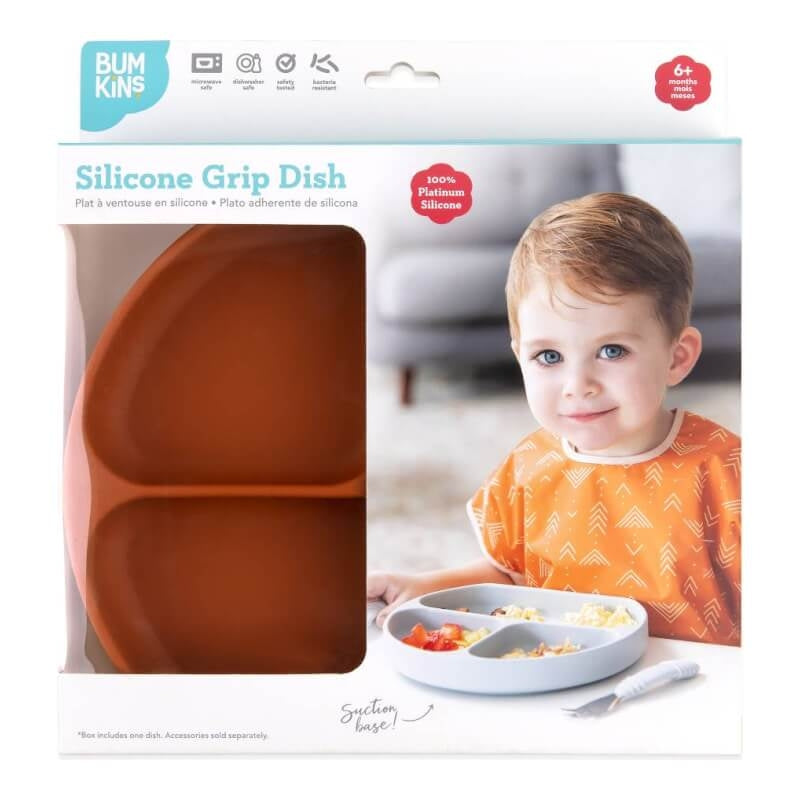 Bumkins Silicone Suction Plate - Clay