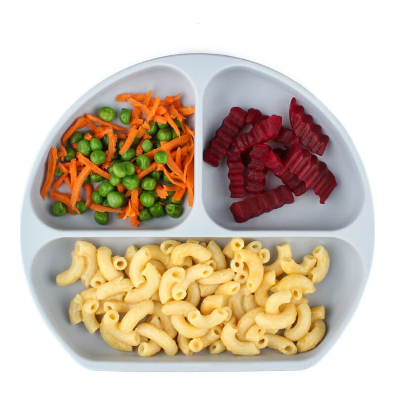 Bumkins Silicone Suction Plate - Grey