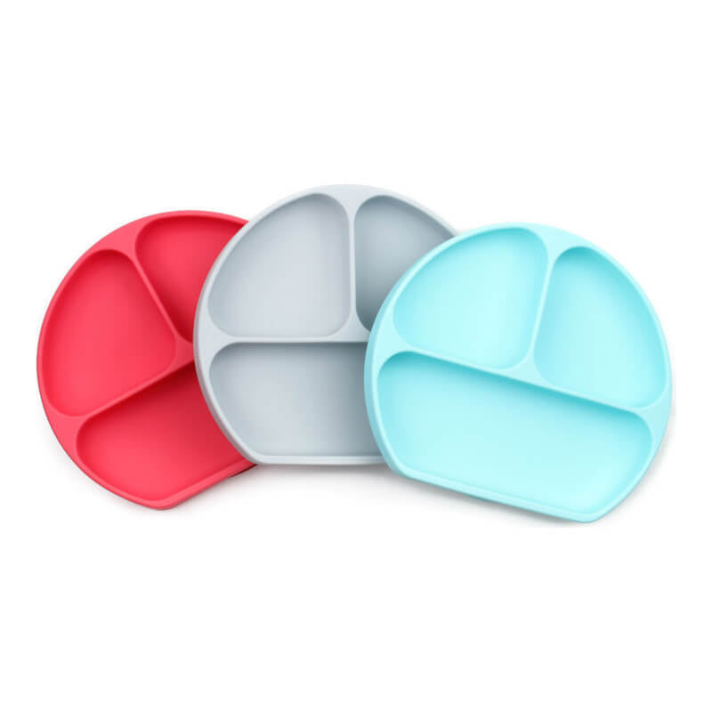 Bumkins Silicone Suction Plate - Grey