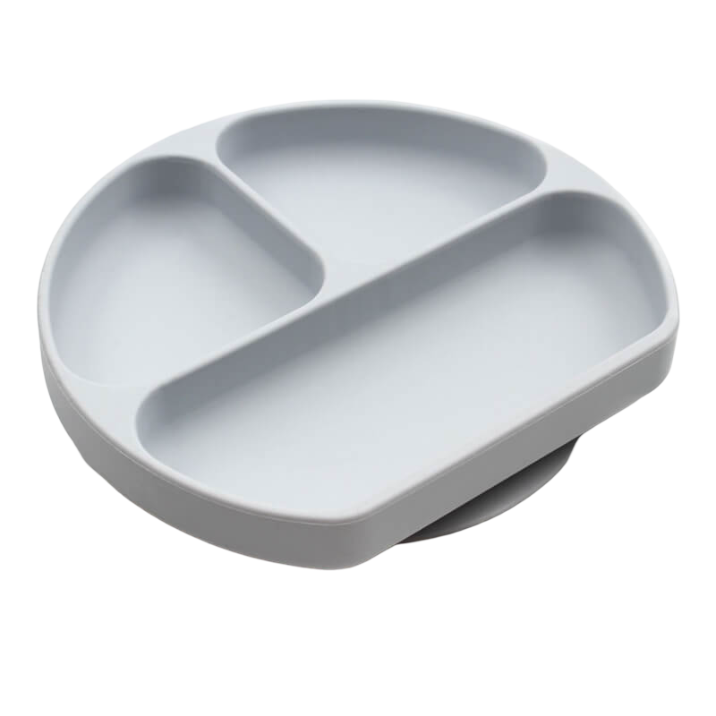 Bumkins Silicone Suction Plate - Grey