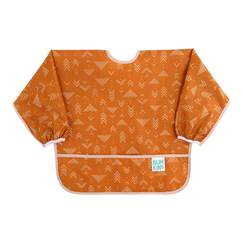Bumkins Waterproof Sleeved Bib - Grounded