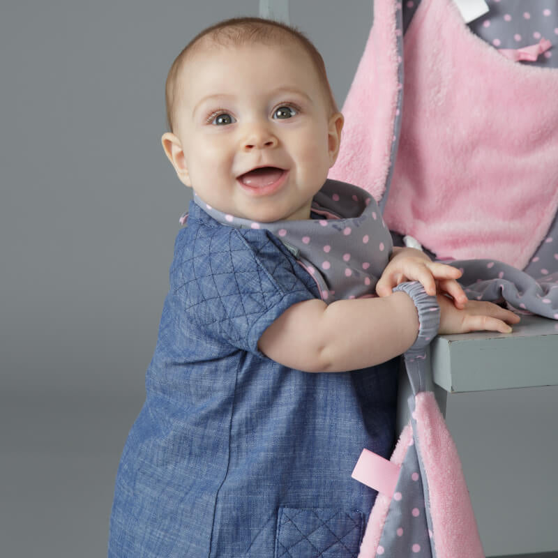 Cheeky Chompers Comfortchew - Polka Dot Pink