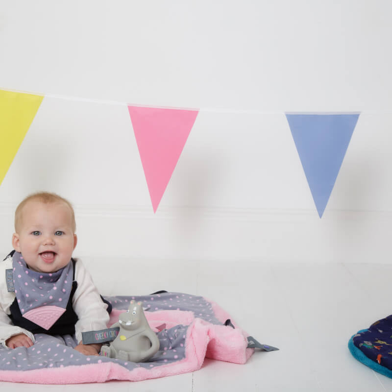 Cheeky Chompers Comfortchew - Polka Dot Pink