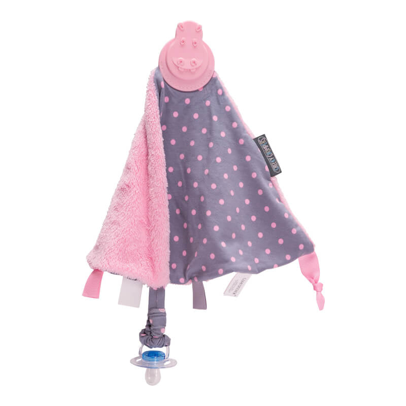 Cheeky Chompers Comfortchew - Polka Dot Pink