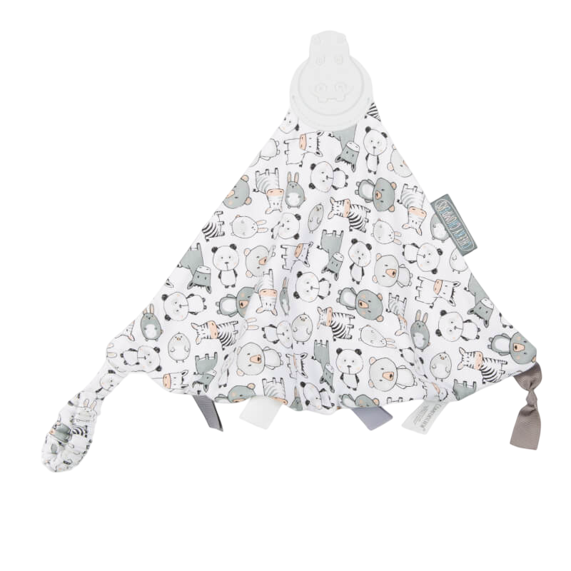 Cheeky Chompers Comfortchew Baby Comforter with Teether - Panda Pals