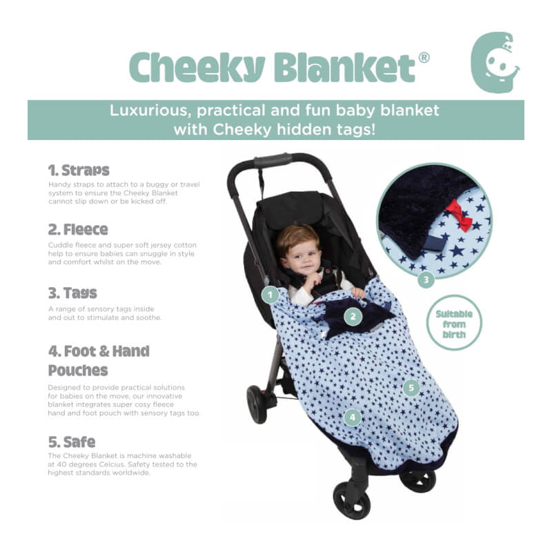 Cheeky Chompers Travel Blanket - Botanical Bloom
