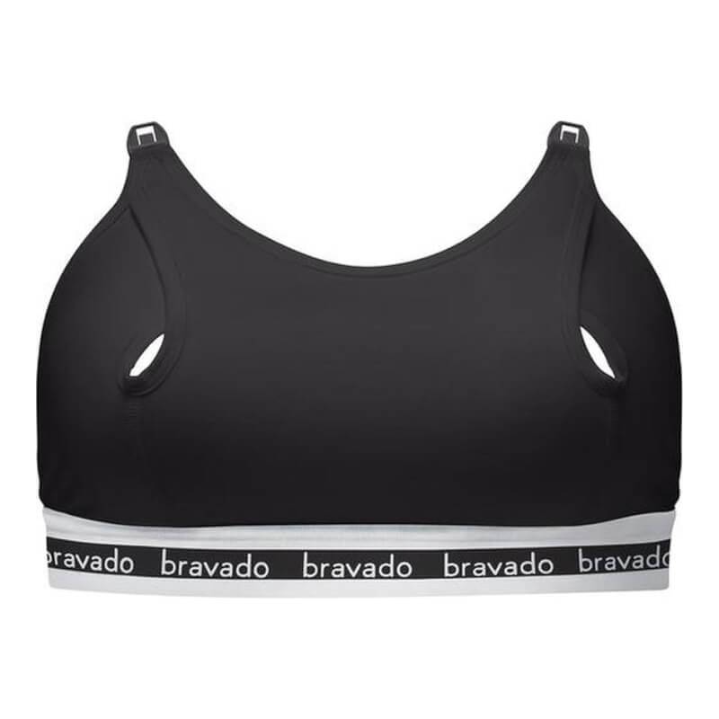 Bravado Designs Clip and Pump Sustainable Hands-Free Nursing Bra Accessory - Black