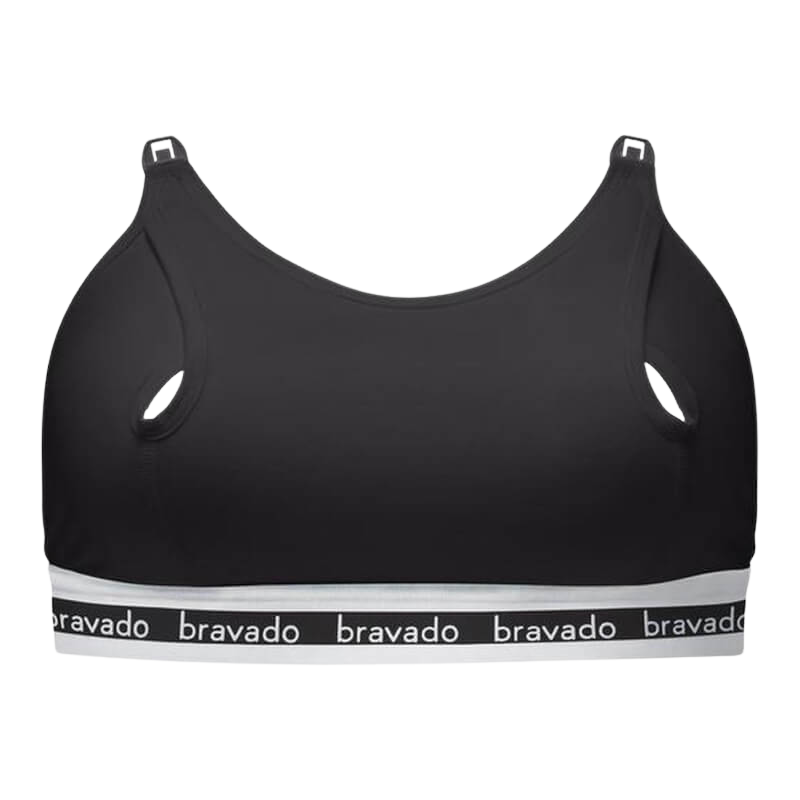 Bravado Designs Clip and Pump Sustainable Hands-Free Nursing Bra Accessory - Black